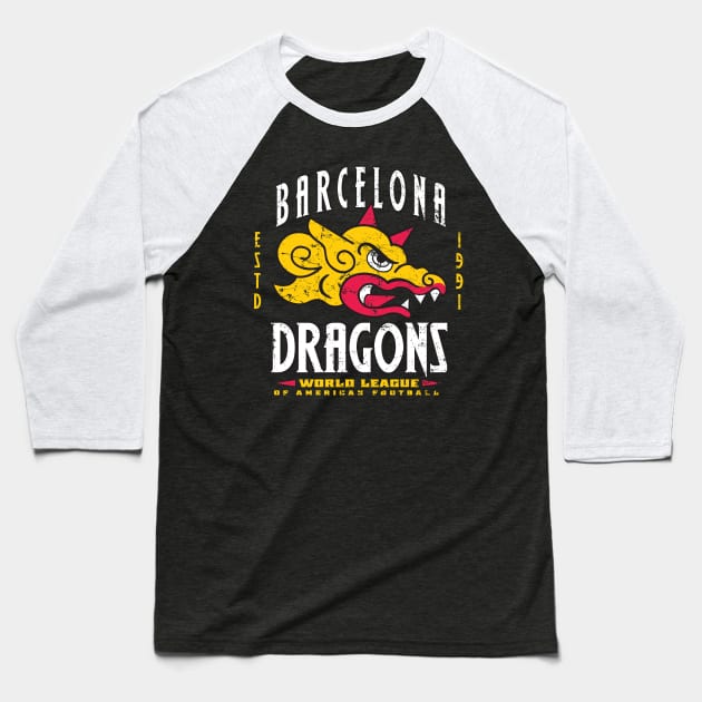 Barcelona Dragons Baseball T-Shirt by MindsparkCreative